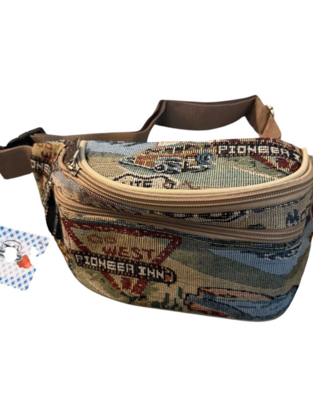 Karriage-Mate Tapestry Belt Bag with Removable Pouch